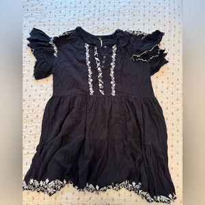 FREE PEOPLE Santiago Embroidered Mini Endless Summer Dress Size M